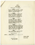 Moe Howard's 50pp. Script of Texaco Star Theater Starring Milton Berle & The Three Stooges With Shemp -- First Draft From 1948 Annotated by Moe With His Signatures -- 8.5 x 11 -- Very Good